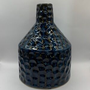 Elegant Blue Textured Vase